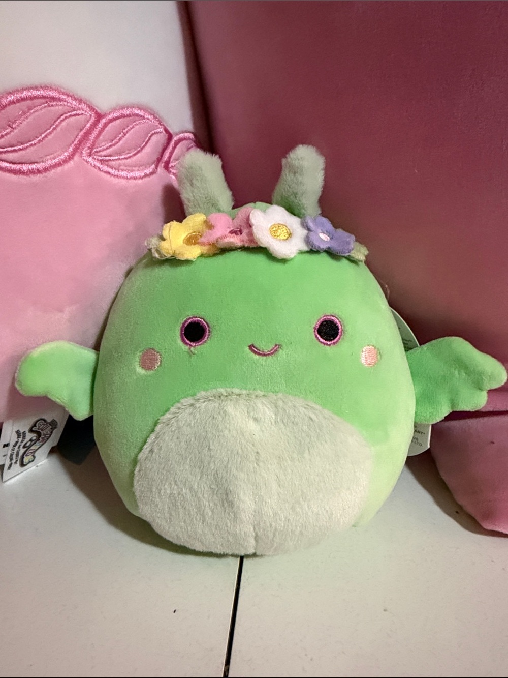 Kellytoy Lime Green Tove the Moth 5” Squishmallow NWT